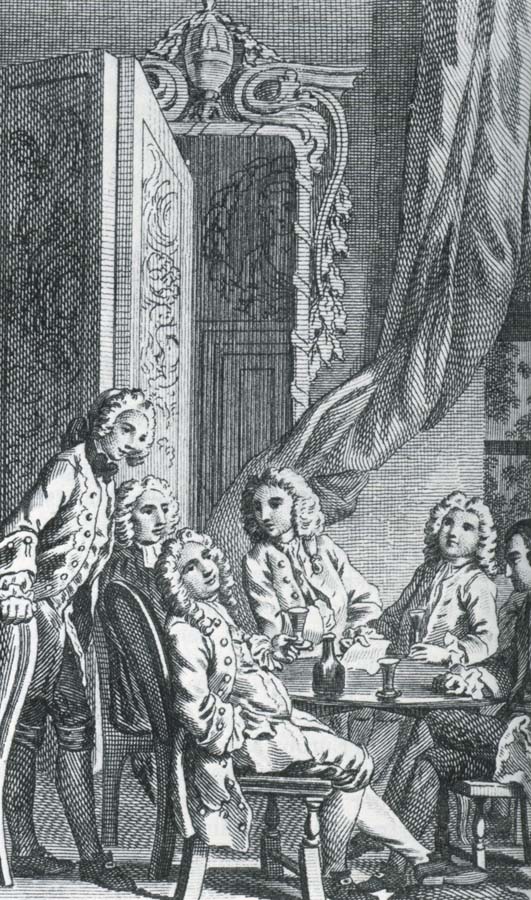 en illustration ur den samlade upplagan av tidskriften the spectator fan 1712